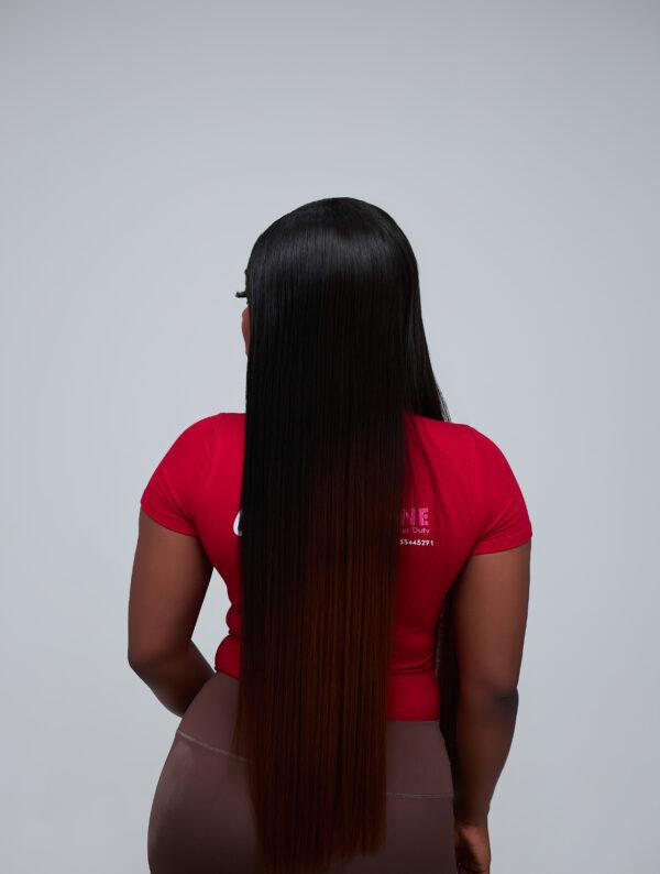 Chinese Bone Straight 5*5 Closure Two-Toned