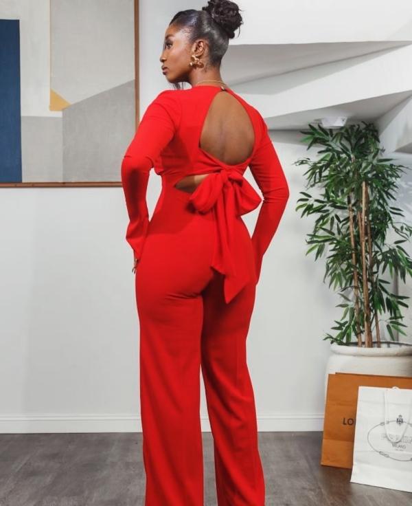 Jumpsuit Red Amelia