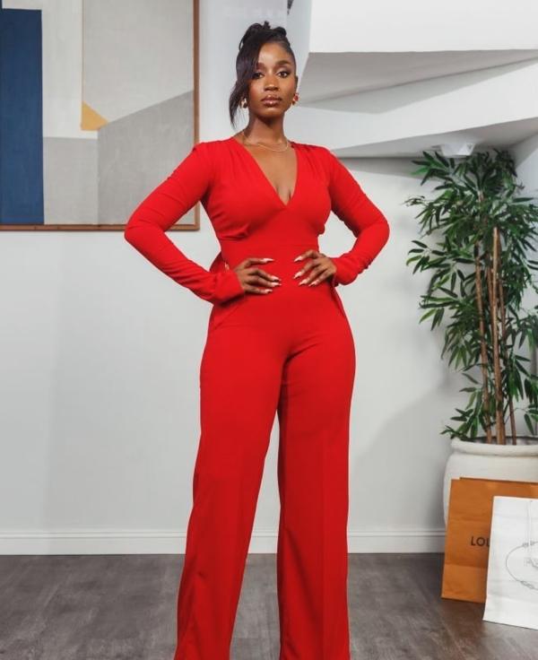 Jumpsuit Red Amelia