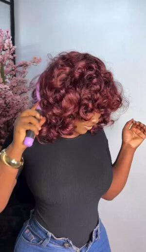 Omotola Fringe Burgundy