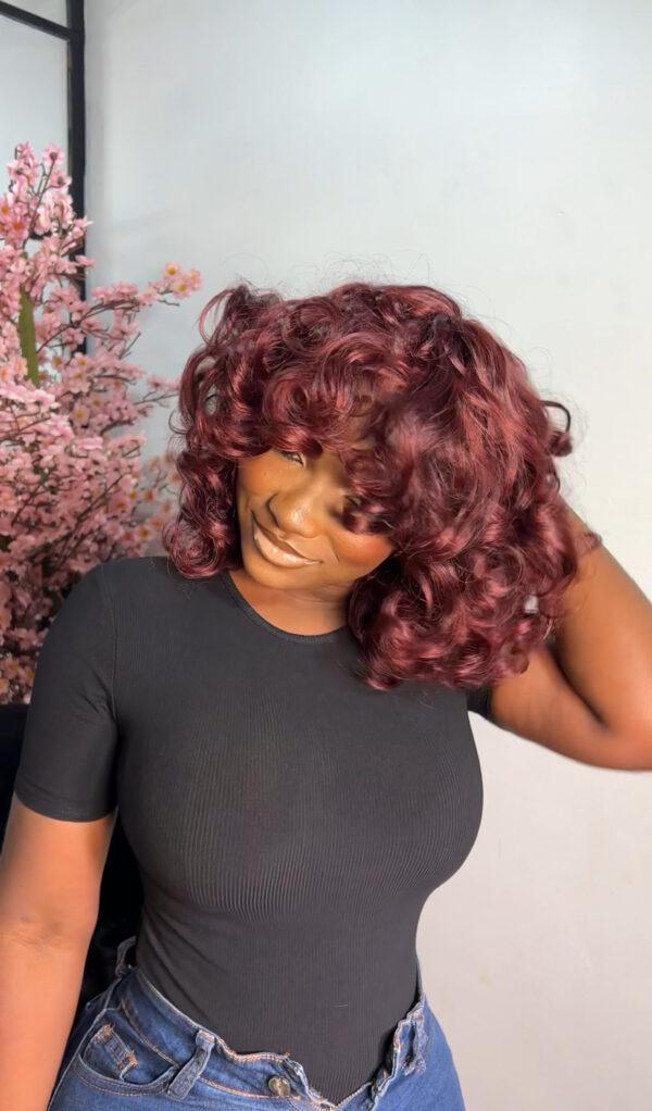 Omotola Fringe Burgundy