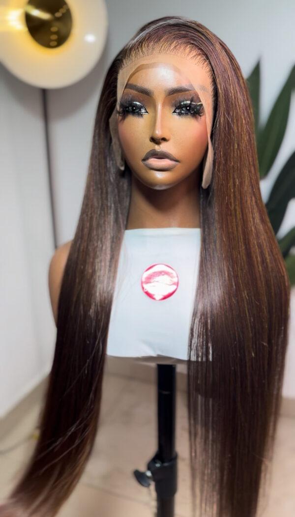 Straight Full Frontal Brown