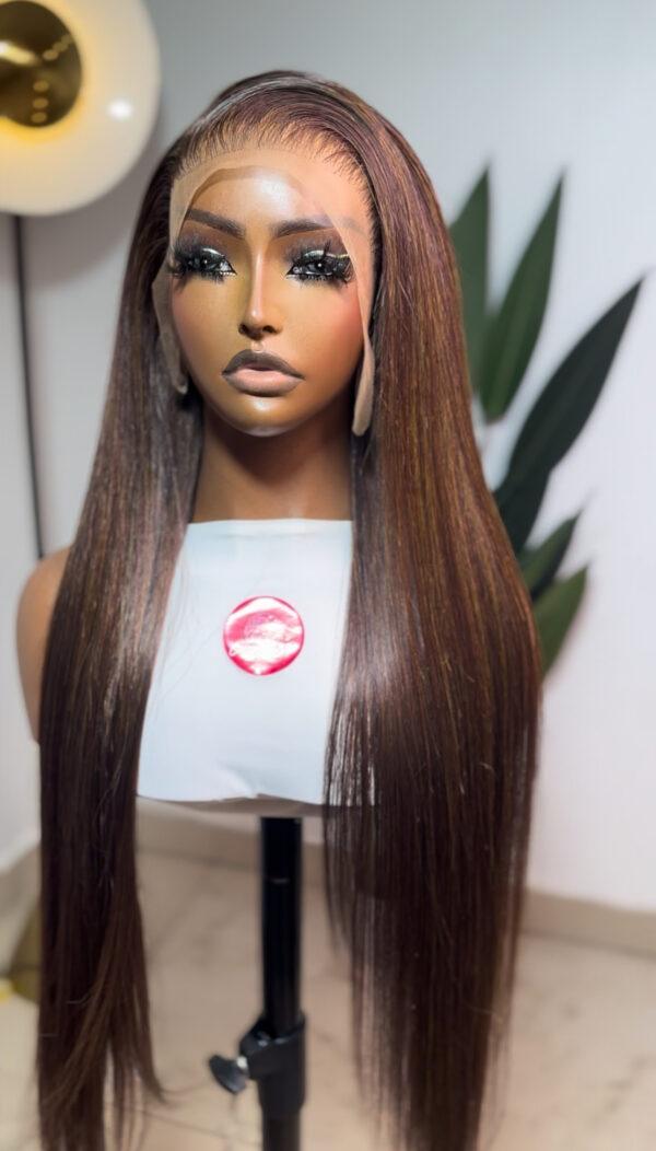 Straight Full Frontal Brown