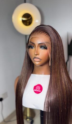 Straight Full Frontal Brown