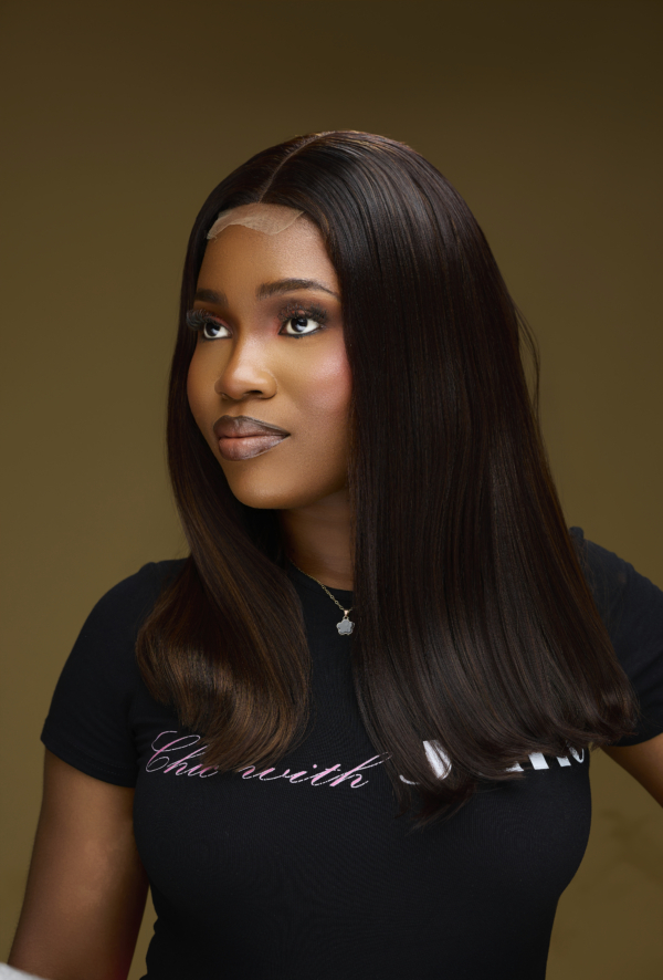 K75A7119 Closure Bob Wig Brown Highlights