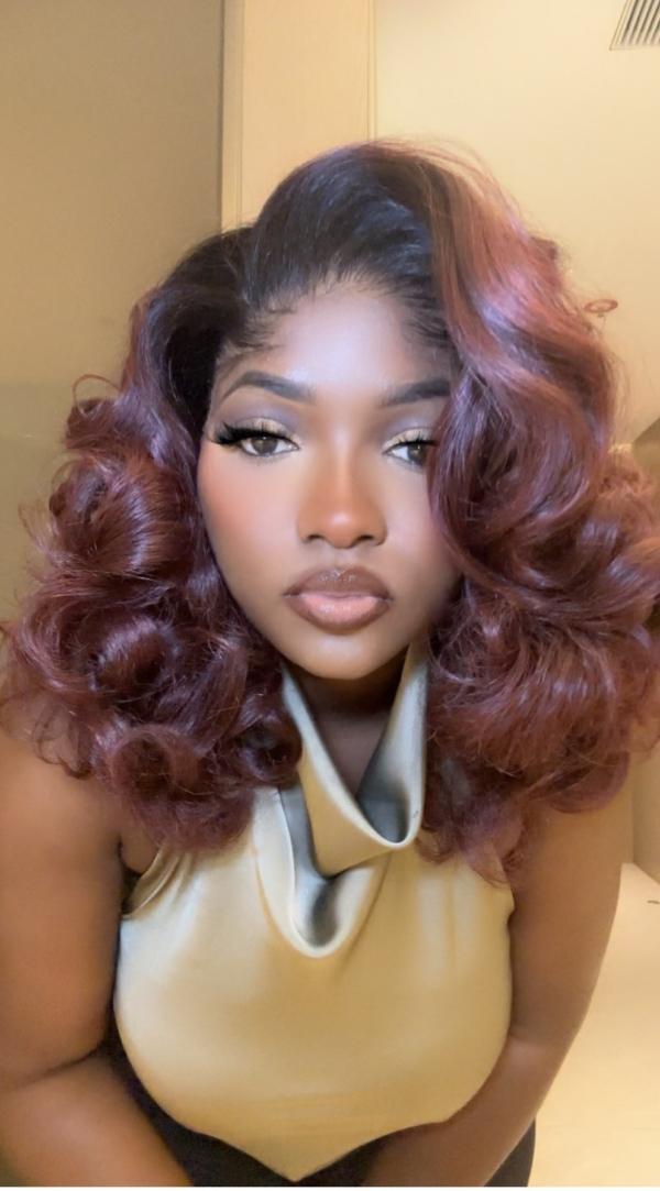 Preorder: Mini Latisha Wig Burgundy