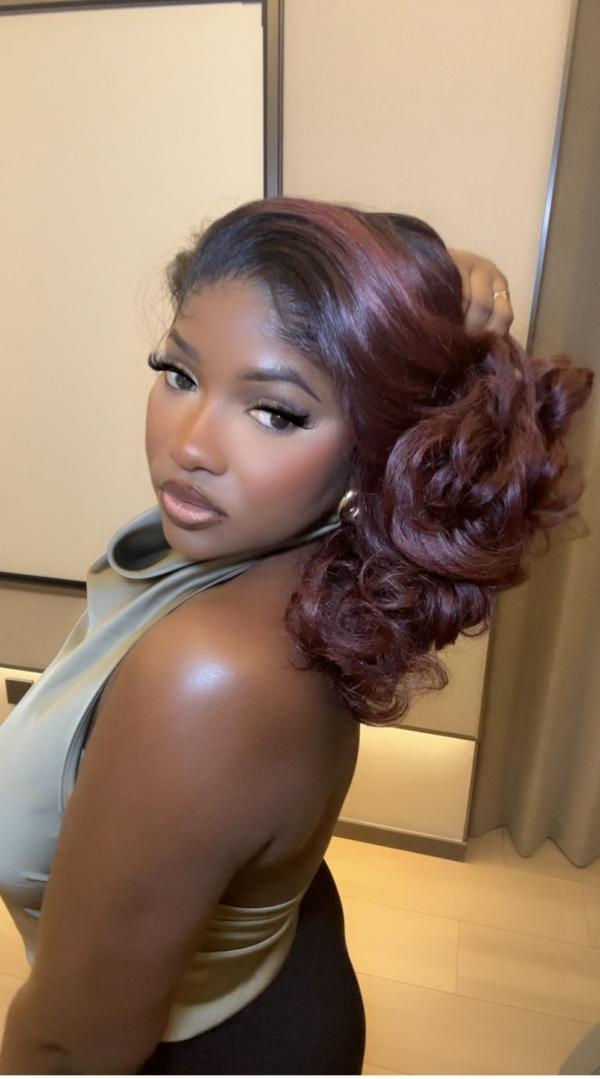 Preorder: Mini Latisha Wig Burgundy