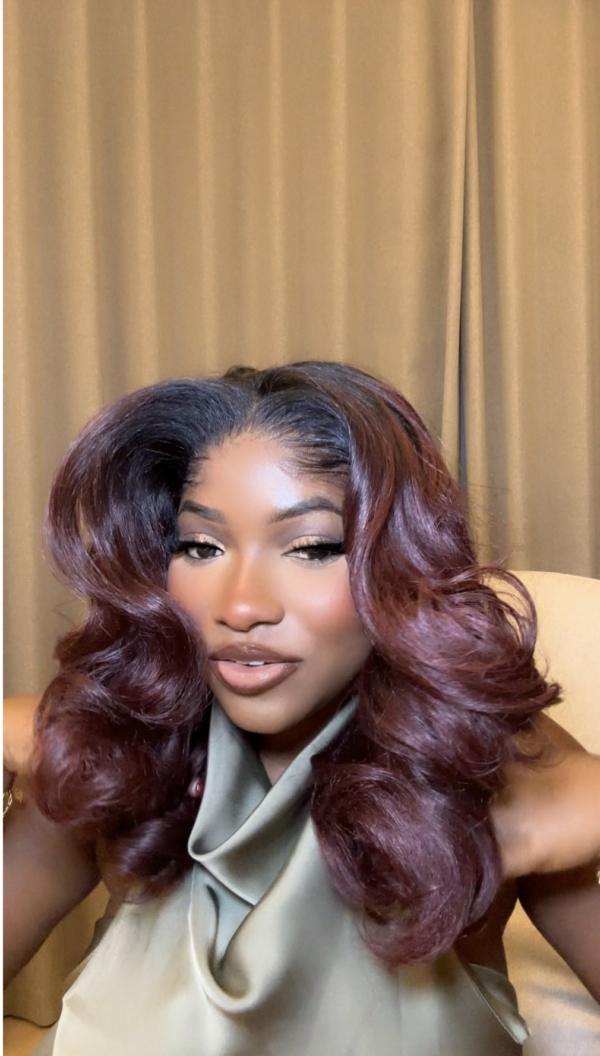 Preorder: Mini Latisha Wig Burgundy