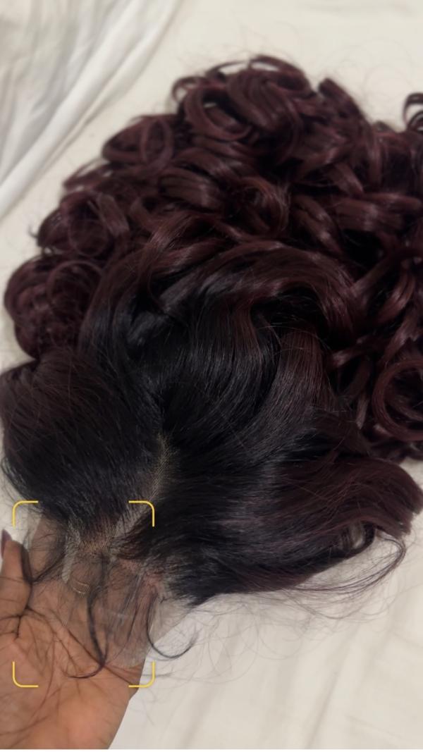 Preorder: Mini Latisha Wig Burgundy