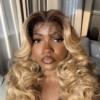 Preorder: Short Blonde Bodywave Frontal Wig