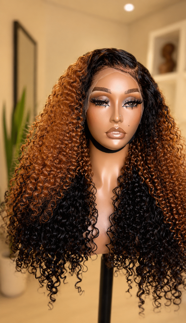 Caramel Wet Curls Frontal