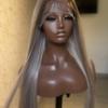 Straight 5*5 Closure Grey Highlights Factory Wig