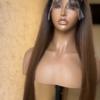 Straight 5*5 Closure Brown Factory Wig