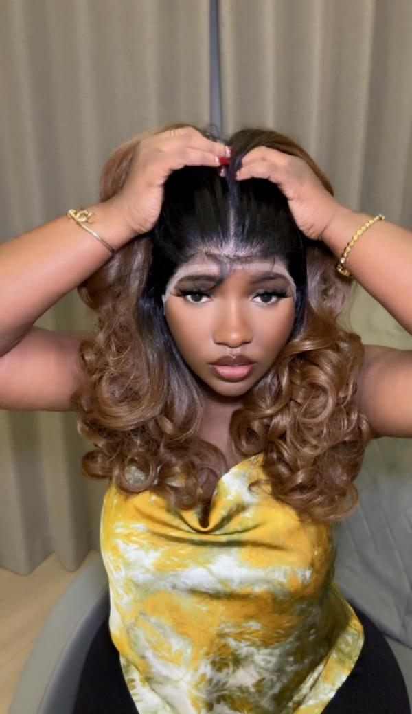 IMG_0727 Golden Brown Bodywave Frontal Wig