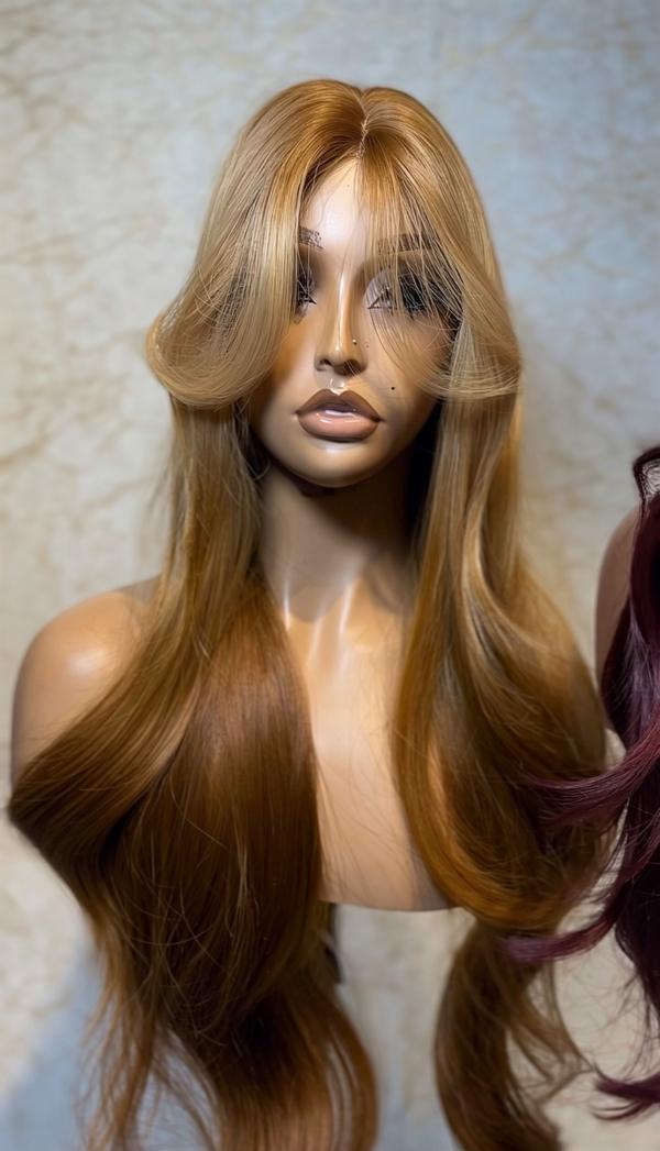 Fringe Bodywave Blonde Ombre