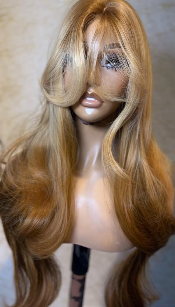 Fringe Bodywave Blonde Ombre