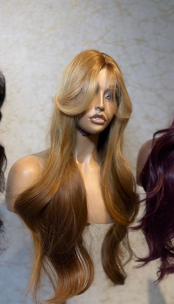 Fringe Bodywave Blonde Ombre