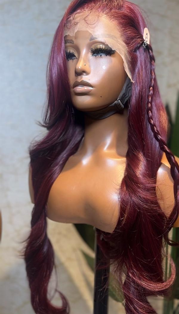 Burgundy Long Bodywave FFW