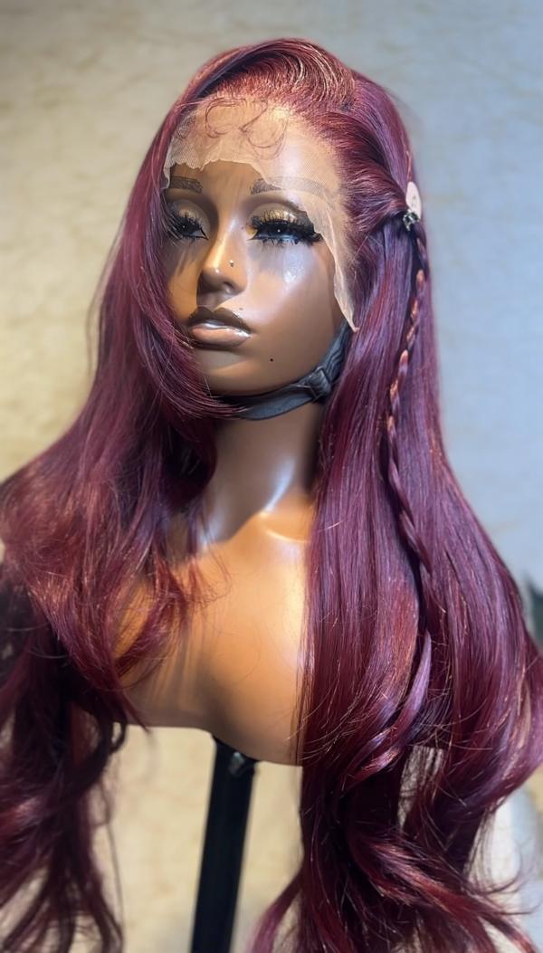 Burgundy Long Bodywave FFW