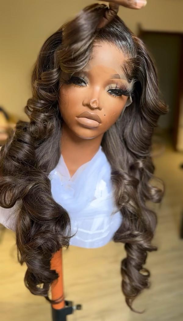 IMG_0934 Bodywave Full Frontal Brown (5 bundles)