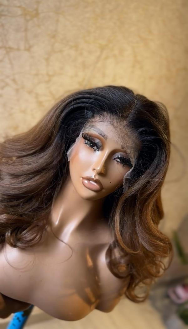 5*5 Closure Wig Golden Brown