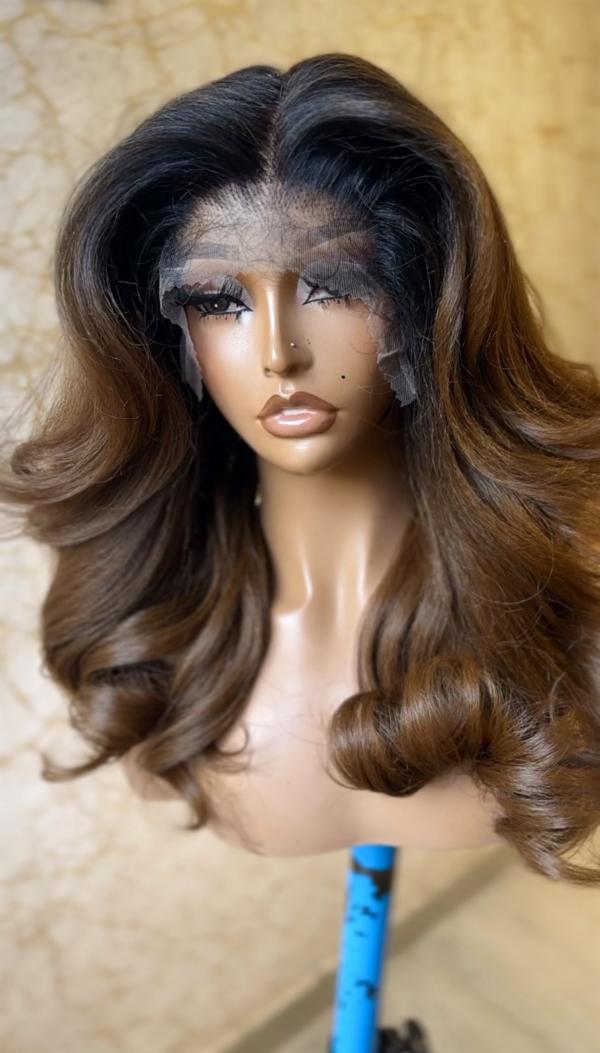 5*5 Closure Wig Golden Brown